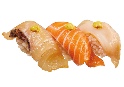 島寿司　三貫盛