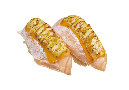 とろサーモンバジルチーズ炙り