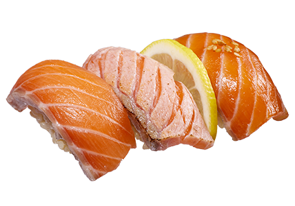 生サーモン三貫盛