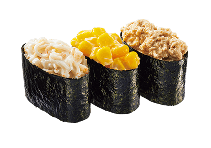 サラダ軍艦三貫盛